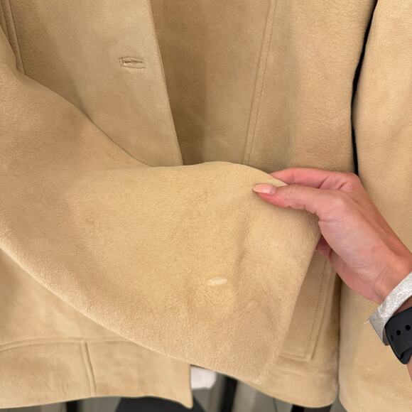 New Reformation Veda Lincoln Suede Shirt Jacket - Picture 8 of 10